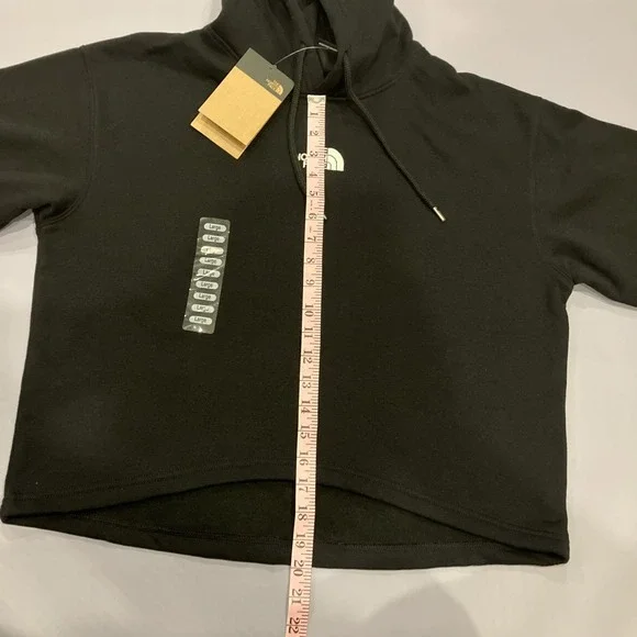 The North Face Womens Evolution Hi Lo Hoodie L Sweatshirt Black Gym Athletic NWT - Picture 8 of 12